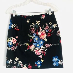 Vintage Jessica McClintock for Gunne Sax Floral Mini Skirt